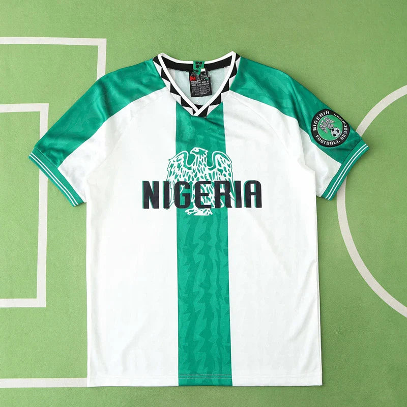 JCF Concept Green and White Jersey Inspired by Nigeria Culture